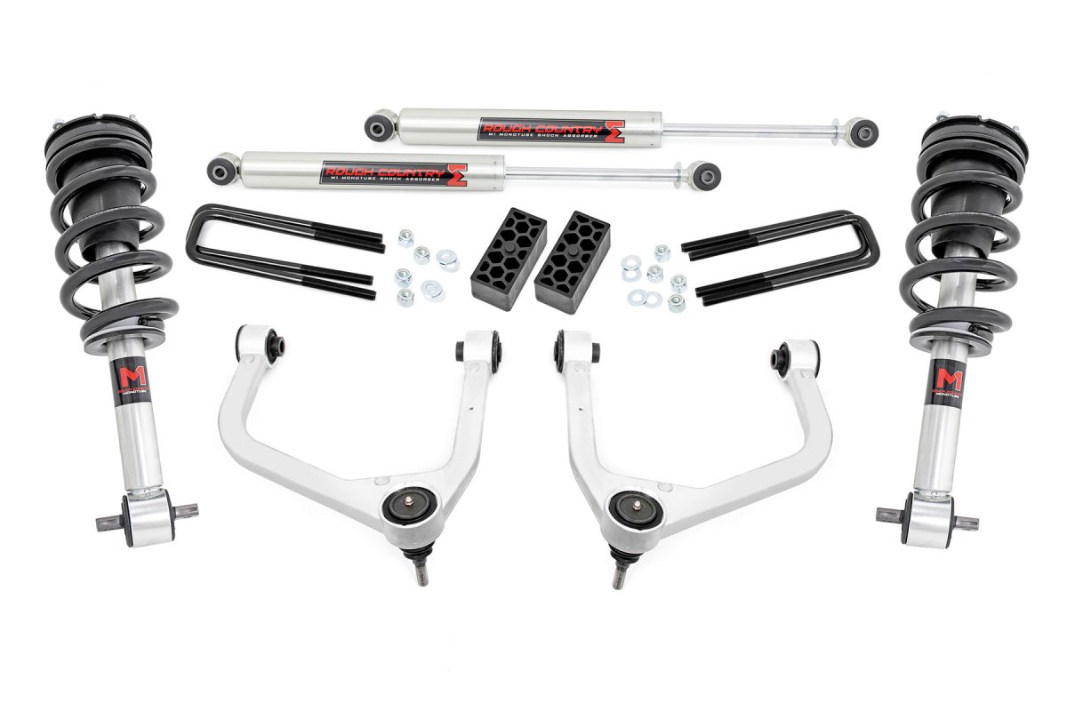 Chevrolet Silverado 1500 Suspension Lift Kit - Rough Country - 3.5 Inch Lift Kit | M1 Struts/M1 - '19-'24